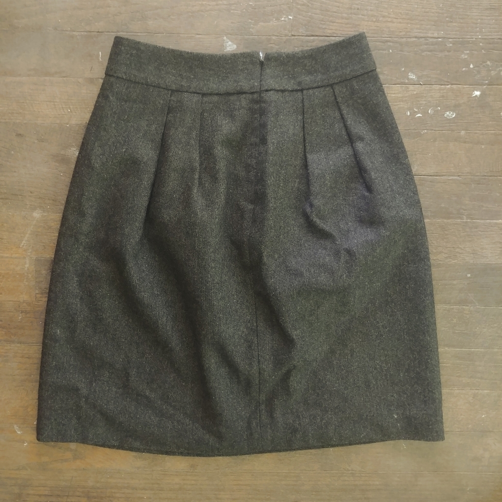 UNIQLO green wool skirt size 0